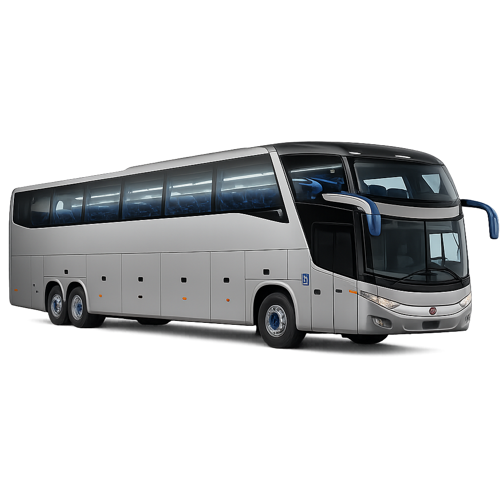 Modern comfortable coach ready for group journeys in Rwanda
